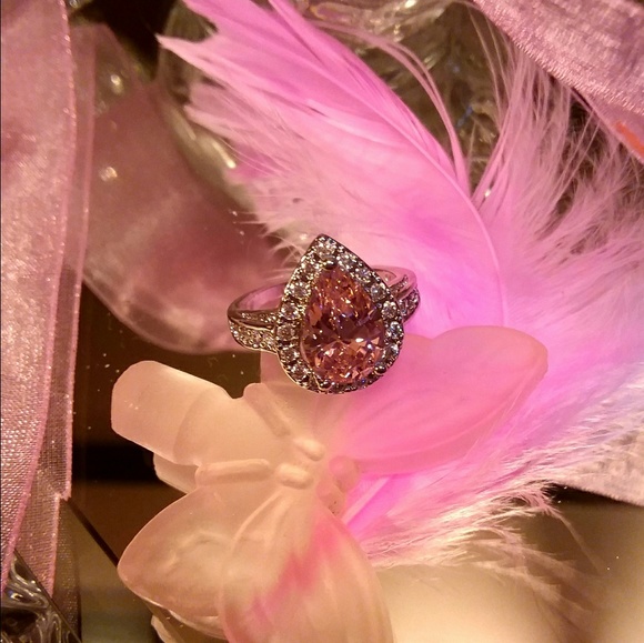 🎀 QUEEN FOR THE DAY SPECIAL PINK DIAM.RING🎀7,8,9 - Picture 6 of 7